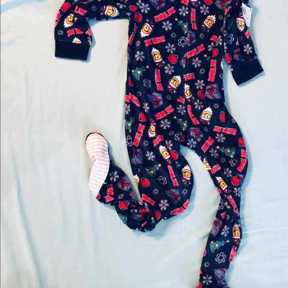 Retro Joe boxer Christmas footed pjs cute soft warm holiday - Picture 8 of 8